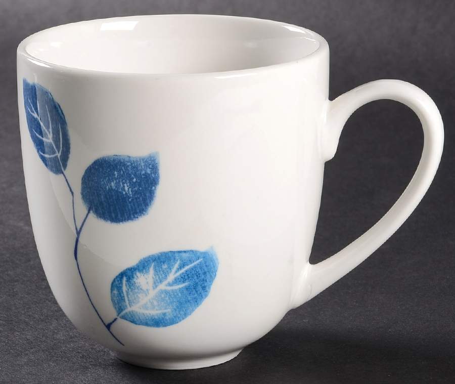 Blue Leaf Stamp Mug by Martha Stewart-1
