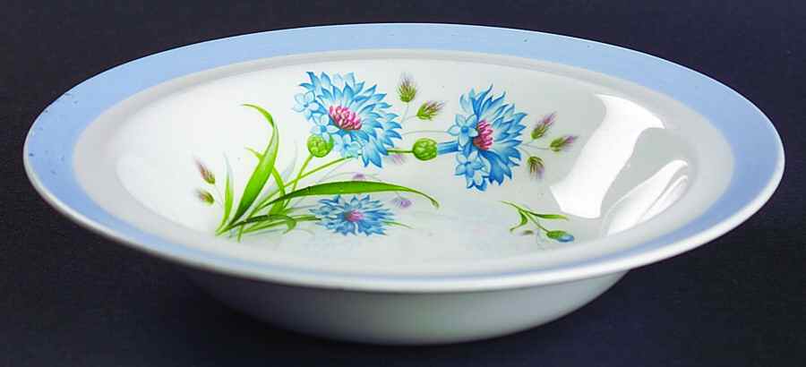 Cornflower Rim Cereal Bowl by Alfred Meakin-1