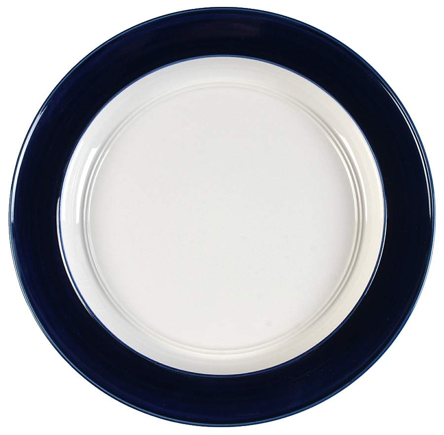 Cobalt Banded Bistro Dinner Plate by Martha Stewart-1