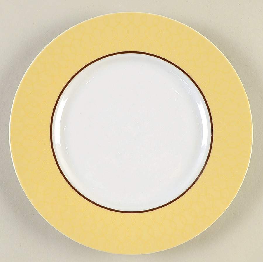 Canary Banded Bistro Salad Plate by Martha Stewart-1
