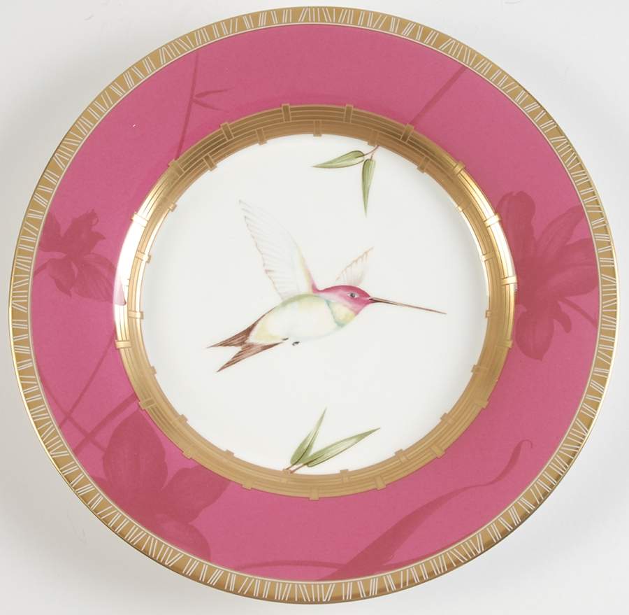 Orchid Salad Plate/Gravy Boat Stand by Minton-1