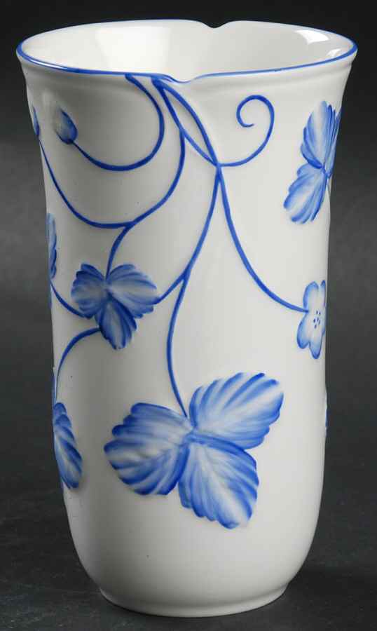 Victoria Strawberry Blue 5" Vase by Minton-1