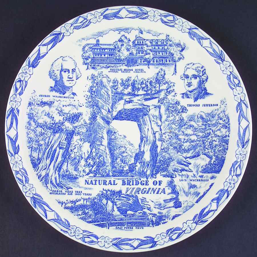Natural Bridge of Virginia Dinner Plate by Metlox - Poppytrail - Vernon-1