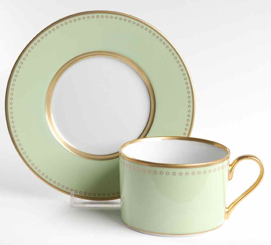 Carolina Verde Flat Cup & Saucer Set by Marc Blackwell-1