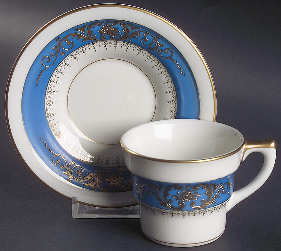 MEI1004 Flat Demitasse Cup & Saucer Set by Meito-1