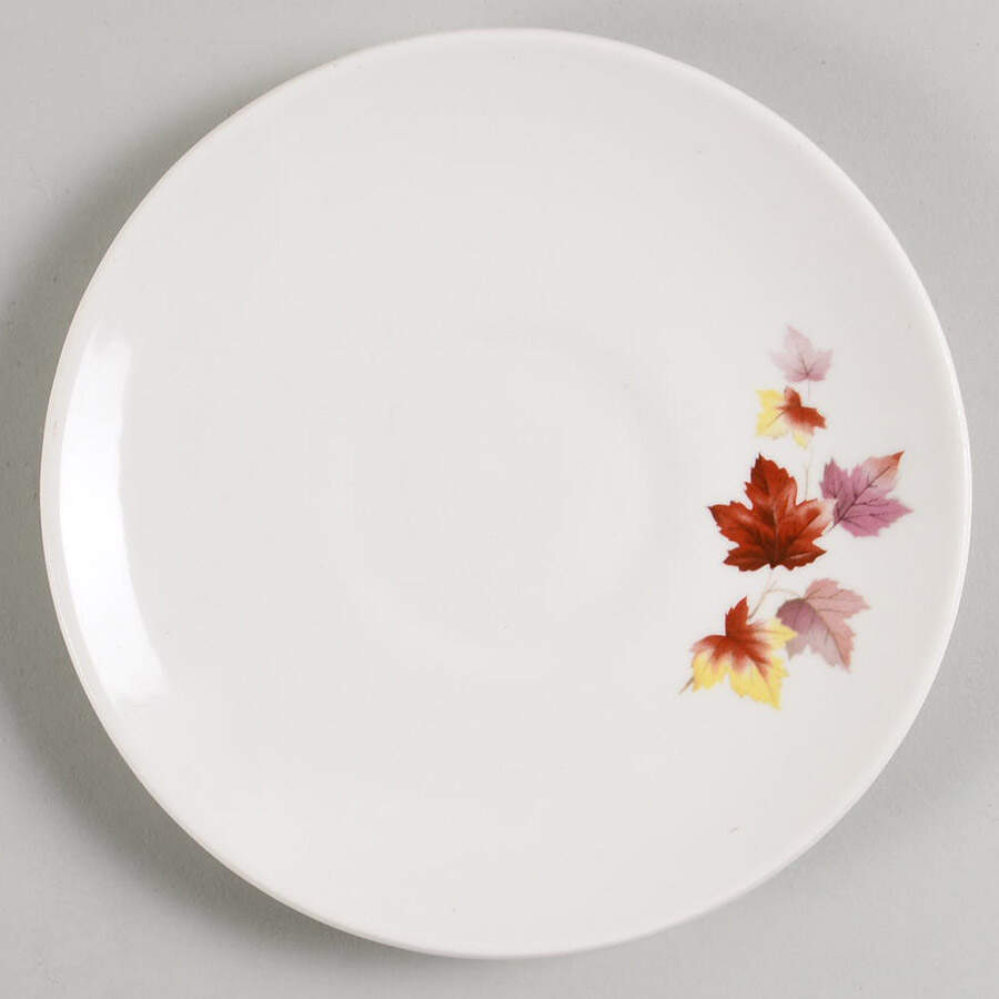 Maple Leaves Saucer by Mount Clemens-1