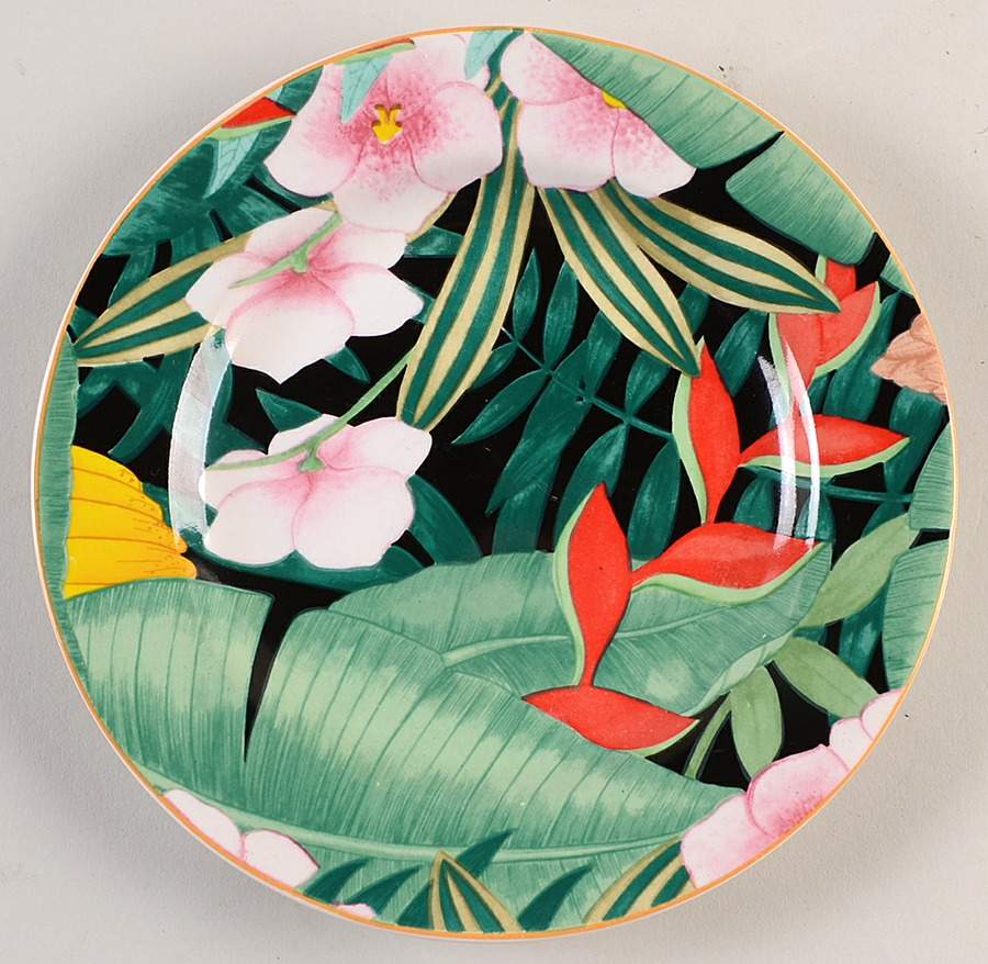 Tropical Night Salad Plate by Misono-1