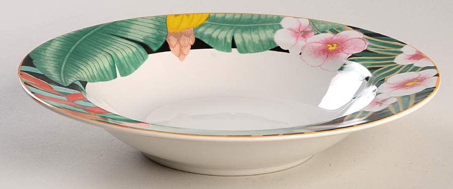 Tropical Night Rim Soup Bowl by Misono-1