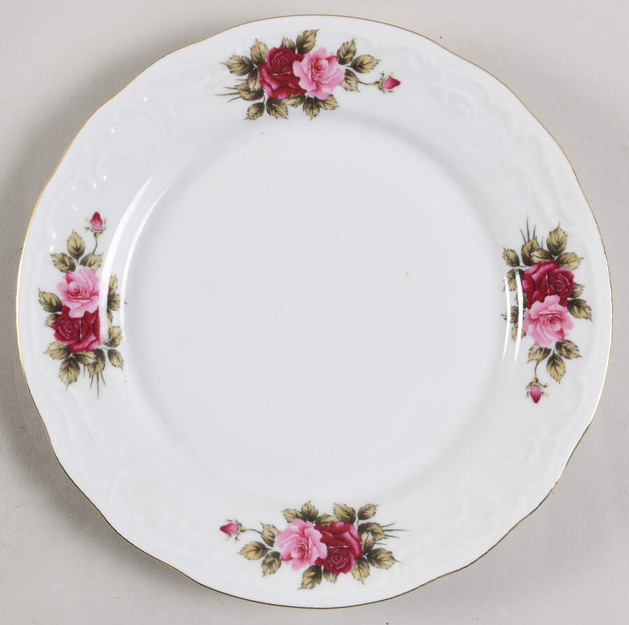 Vienna Rose Salad Plate by Menuet (Poland)-1