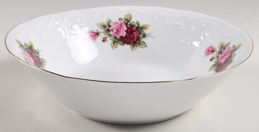 Vienna Rose 9" Round Vegetable Bowl by Menuet (Poland)-1