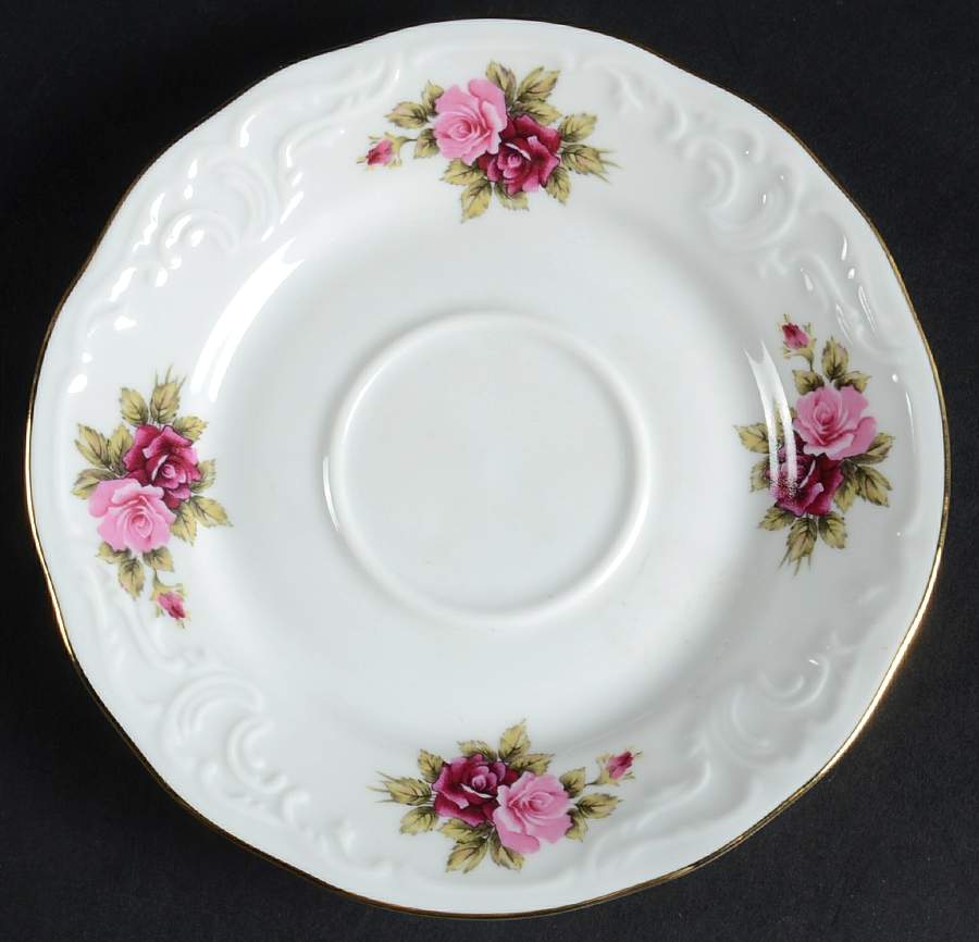 Vienna Rose Saucer by Menuet (Poland)-1