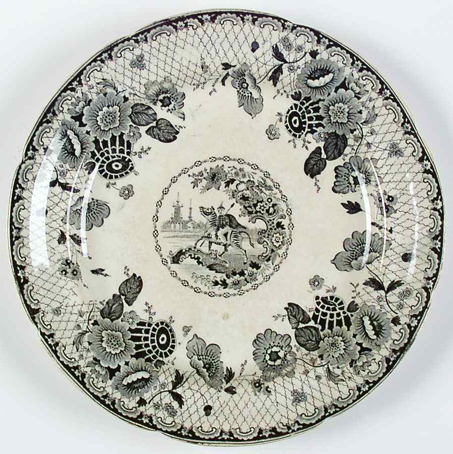 MAY2 Luncheon Plate by T J & J Mayer (England)-1
