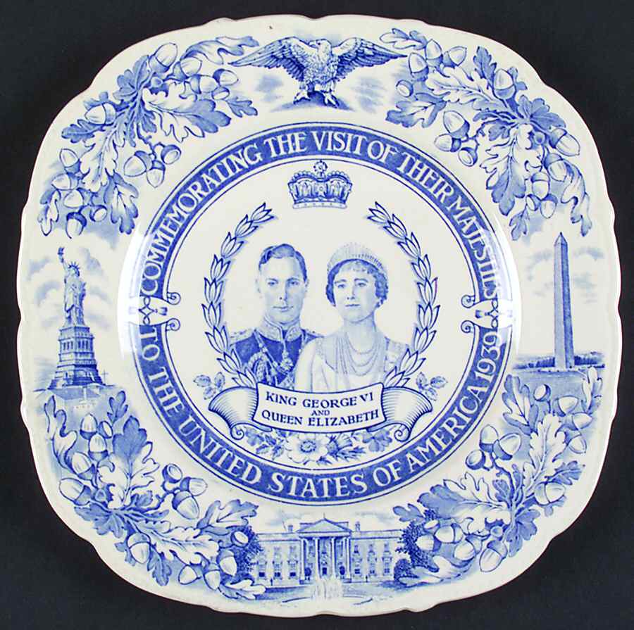 Royalty Plates Square Luncheon Plate by John Maddock & Sons-1