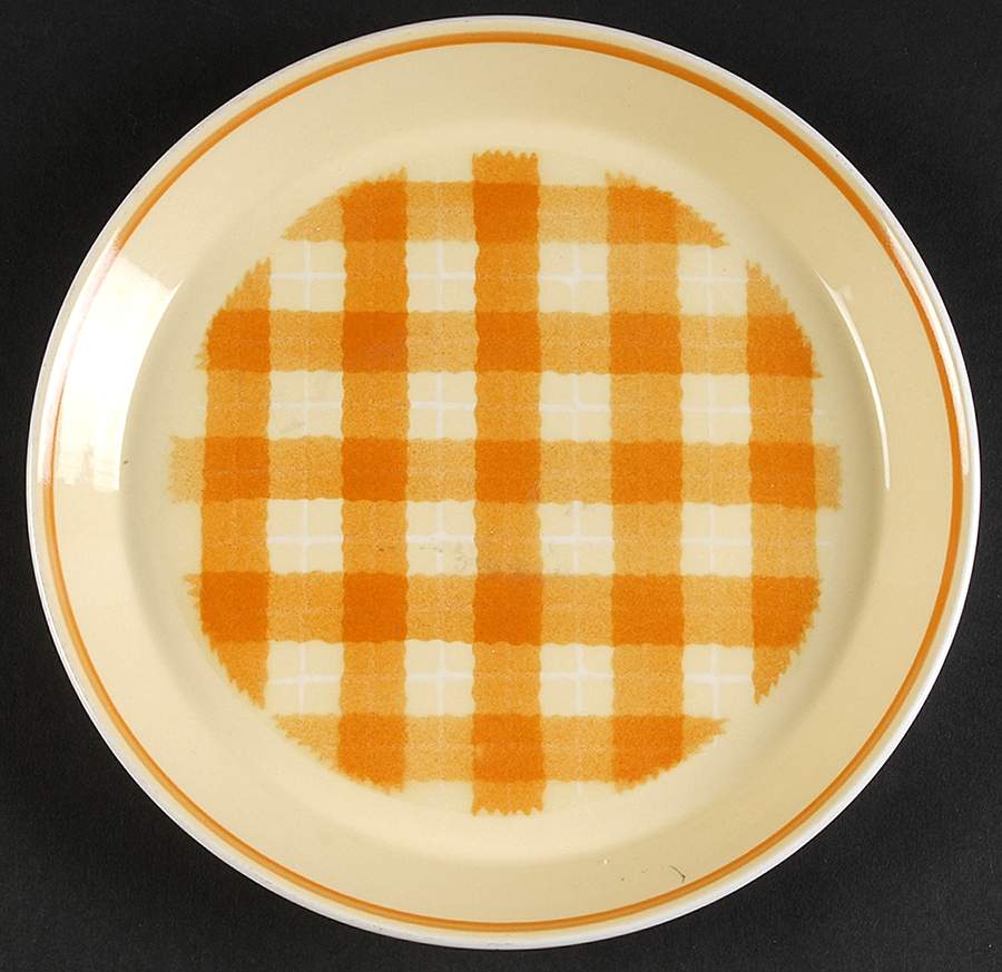 Orange Sherbet Salad Plate by Mikasa-1
