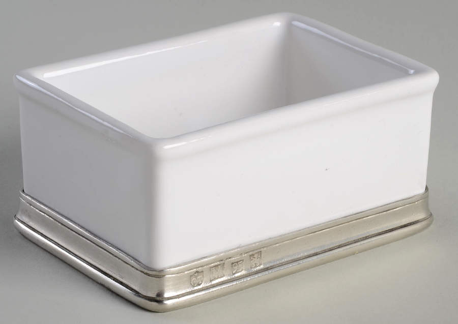 Convivio White Sweetener Holder by Match Pewter-1