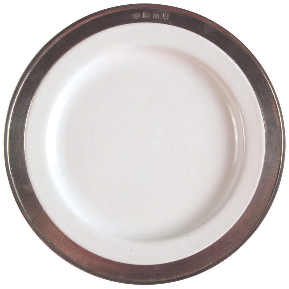 Convivio White Salad Plate by Match Pewter-1