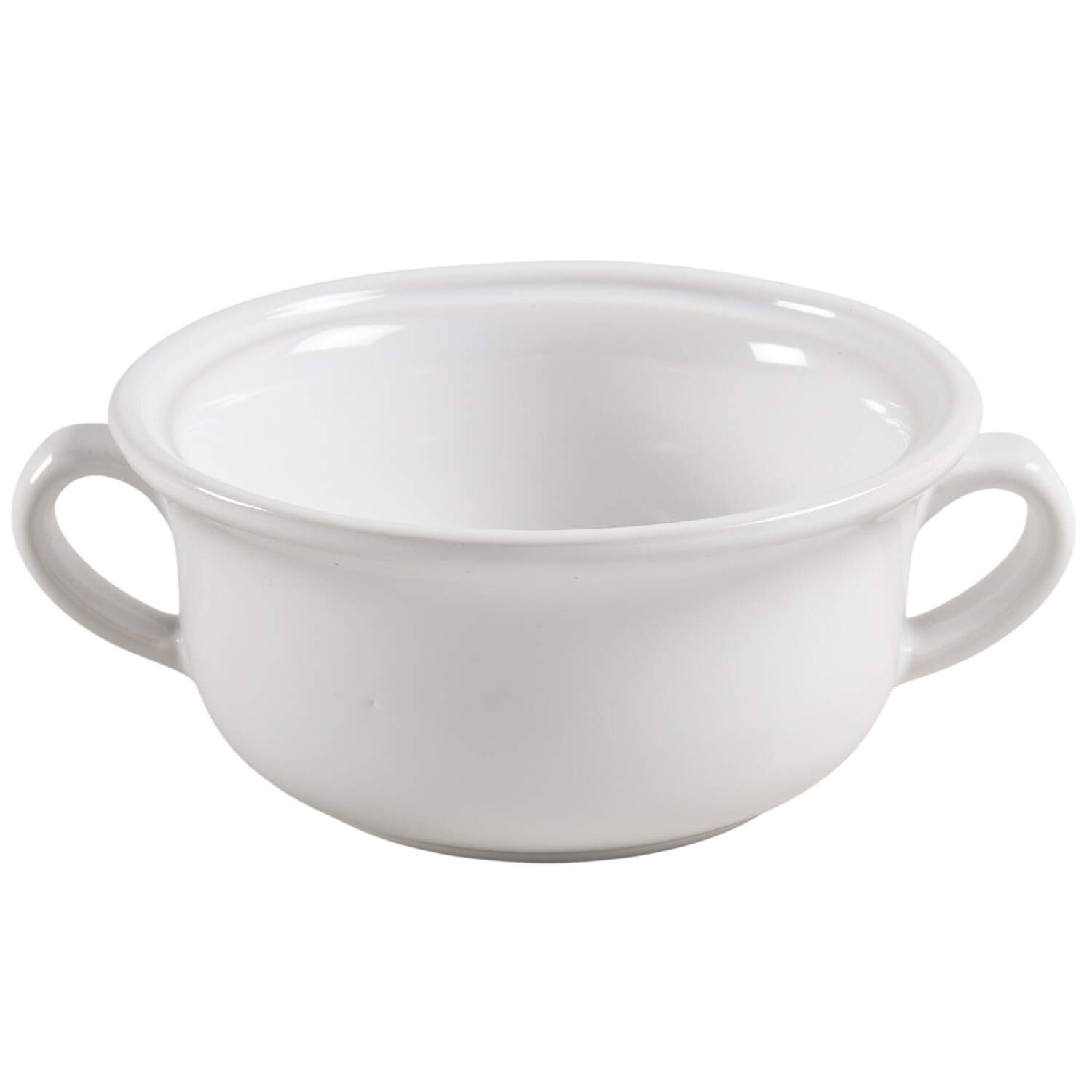 Convivio White Cream Soup Bowl No Lid by Match Pewter-1