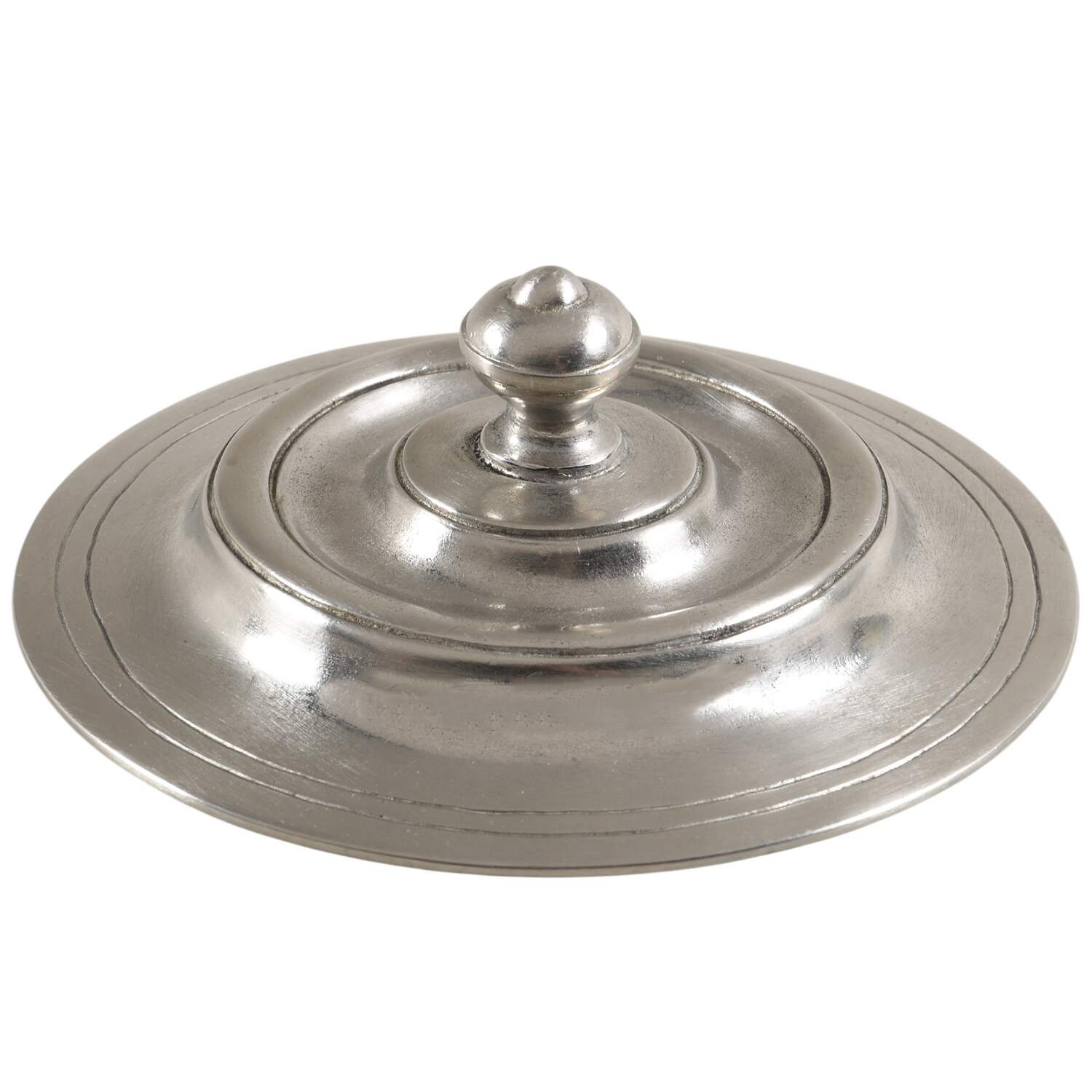 Convivio White Lid for Cream Soup Bowl by Match Pewter-1