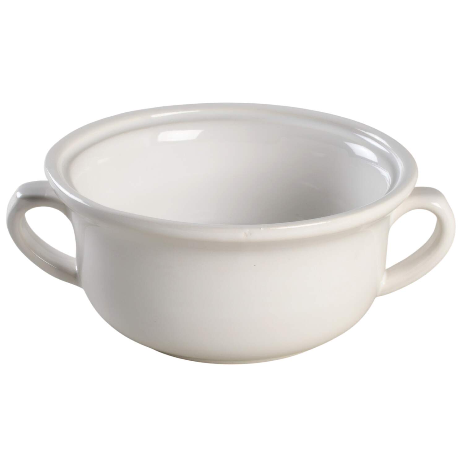 Convivio White Covered Soup Bowl No Lid by Match Pewter-1