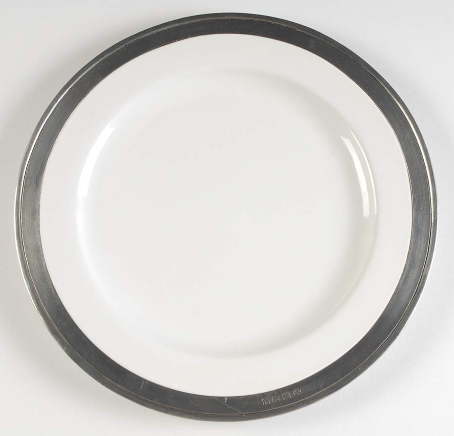 Convivio White Service Plate (Charger) by Match Pewter-1