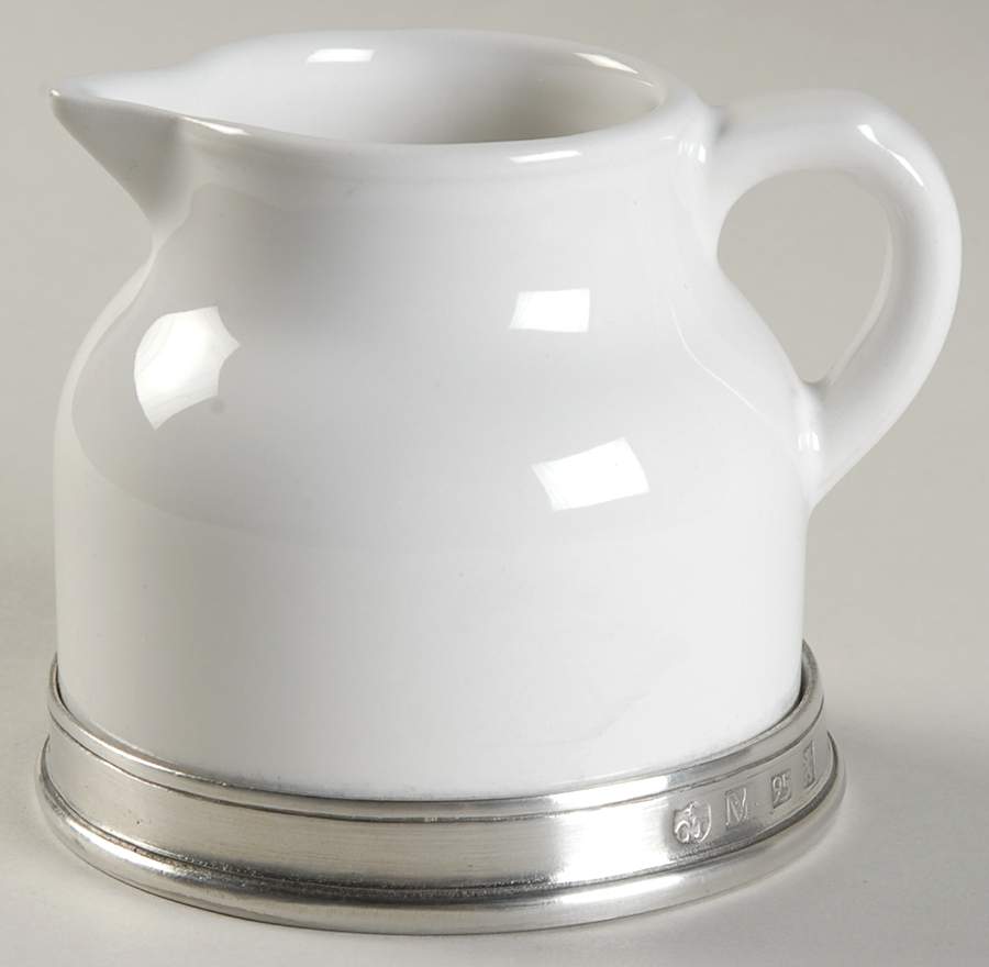 Convivio White Creamer by Match Pewter-1