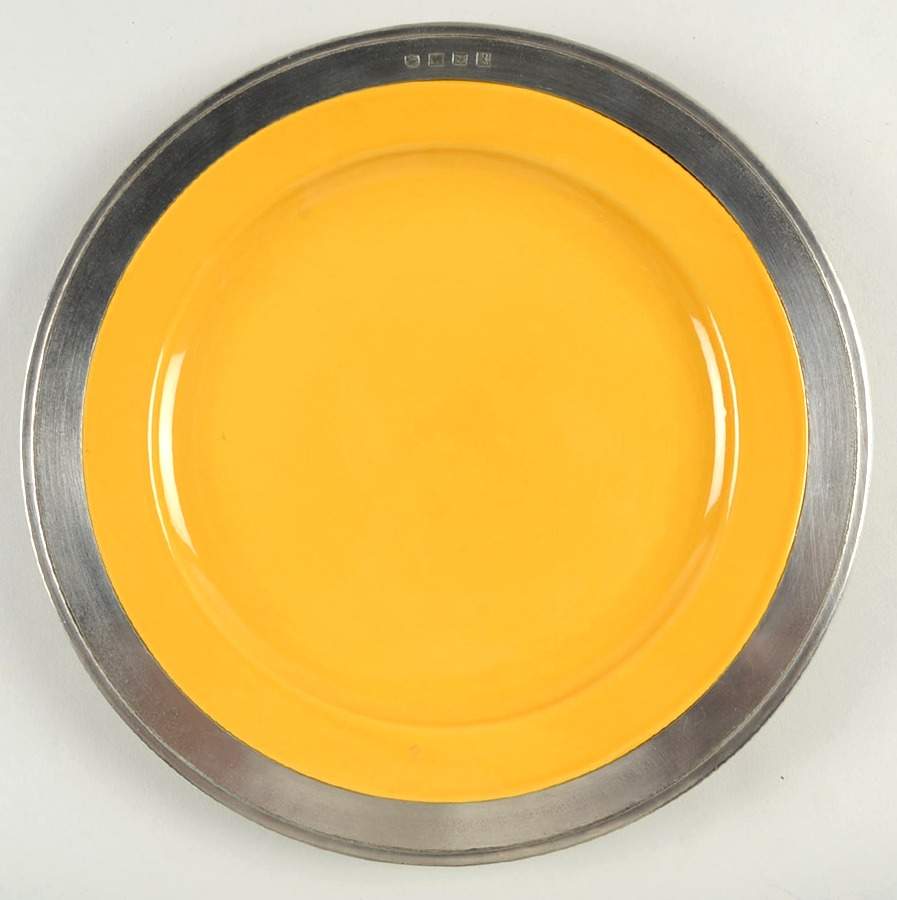 Convivio Gold Pewter Rim Dinner Plate by Match Pewter-1