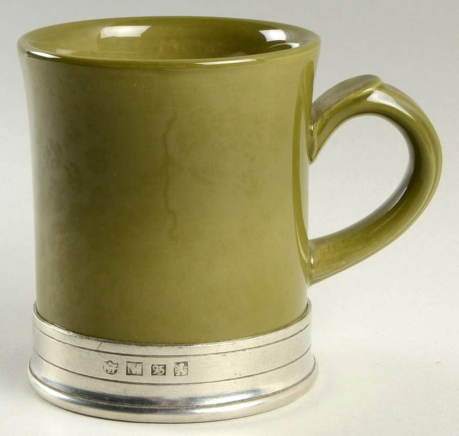 Convivio Green Pewter Rimmed Mug by Match Pewter-1