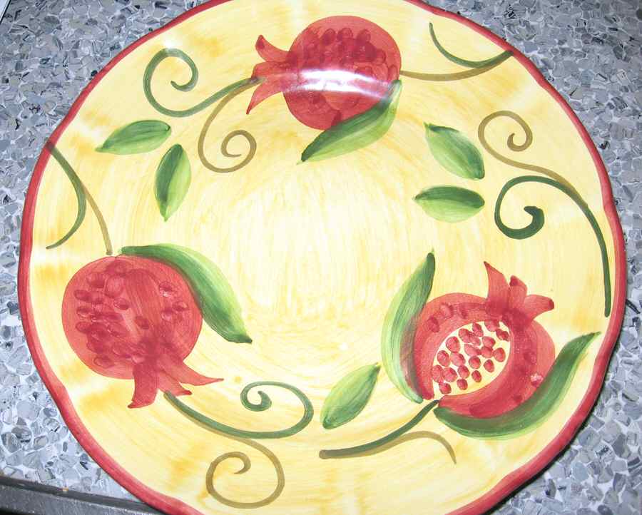 Fruitti Di Tonja Dinner Plate by Mamma Ro-1