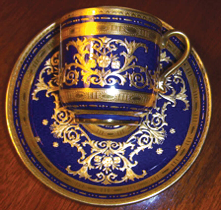 H3887 Flat Demitasse Cup & Saucer Set by Minton-1