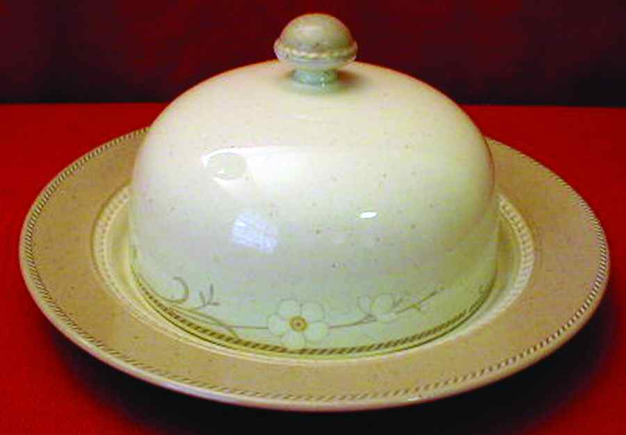 Blossom Lane Round Covered Butter by Mikasa-1
