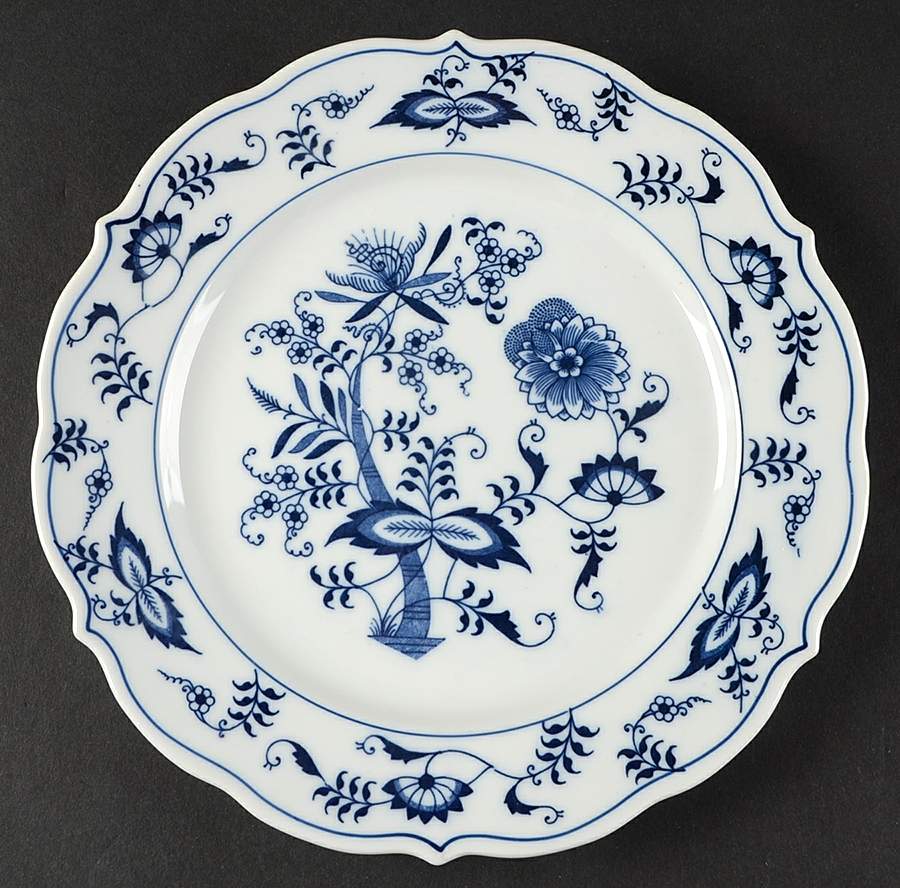 Blue Danube (Blue Design) Salad Plate by Mascot (Japan)-1