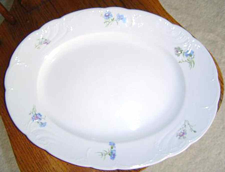 MEA245 14" Oval Serving Platter by Alfred Meakin-1