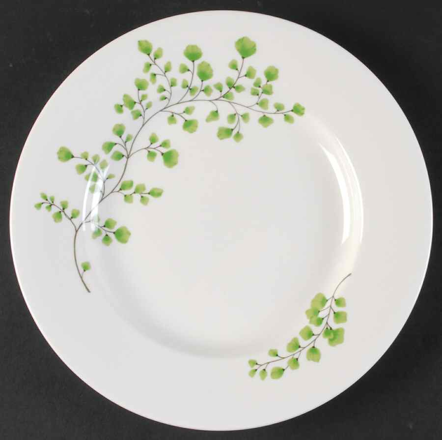 Maidenhair Fern Green Salad/Dessert Plate by Martha Stewart-1