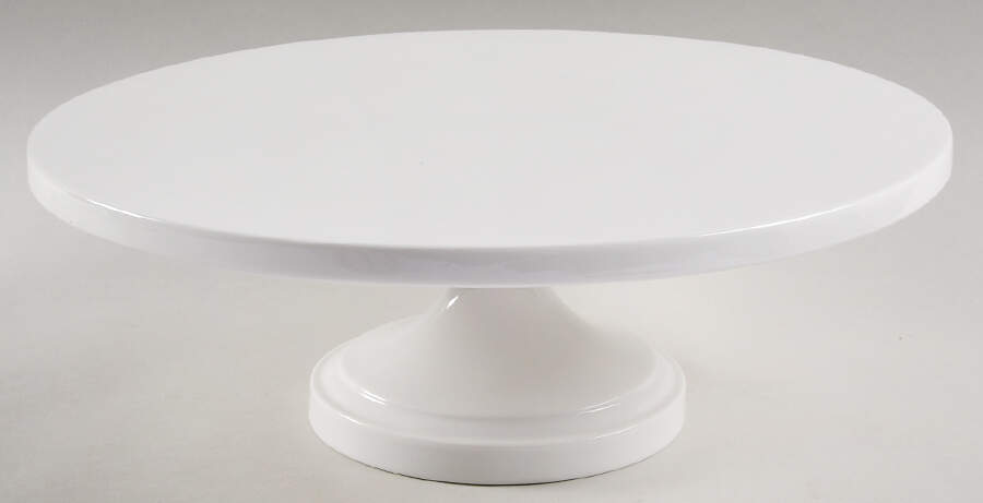 Whiteware (Serveware) 12" Diameter Pedestal Cake Stand by Martha Stewart-1