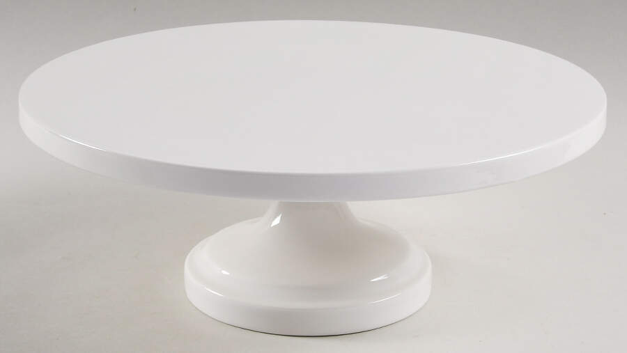 Whiteware (Serveware) 10" Diameter Pedestal Cake Stand by Martha Stewart-1