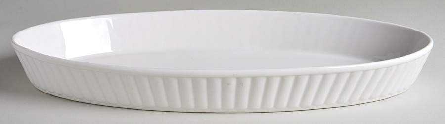 Whiteware (Serveware) 15" Oval Baker by Martha Stewart-1