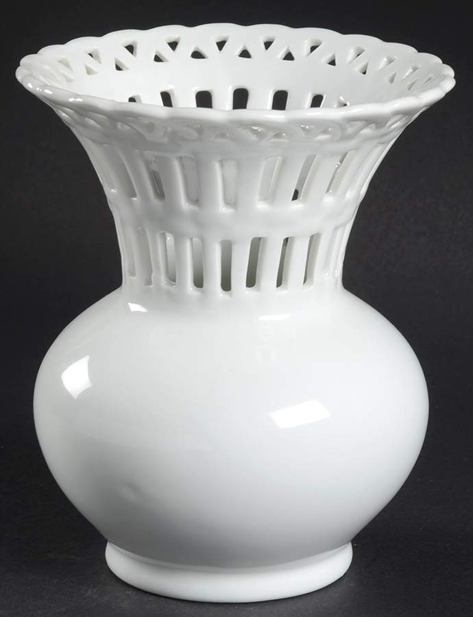 Bridal Lace 5" Pierced Vase by Mikasa-1