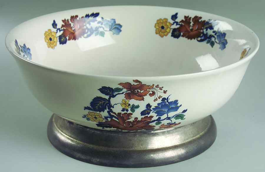 Kismet 10" Salad/Serving Bowl W/Metal Base by Myott Meakin-1