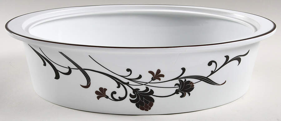 Cocoa Blossom 4 Qt Oval Casserole No Lid by Mikasa-1