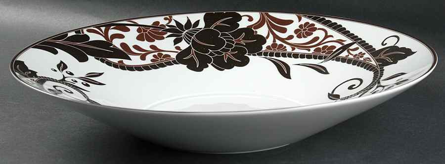 Cocoa Blossom 15" Round Serving Bowl by Mikasa-1