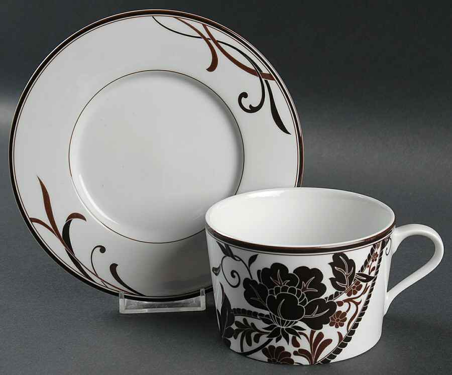 Cocoa Blossom Cappuccino Cup & Saucer Set by Mikasa-1