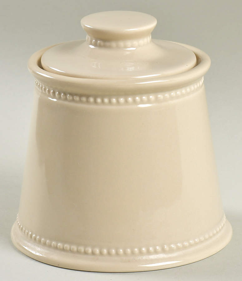 MTW12 Ivory Sugar Bowl & Lid by Martha Stewart-1