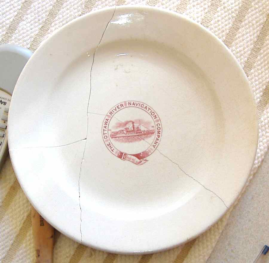 Ottawa River Navigation Co, The Dinner Plate by J & G Meakin-1
