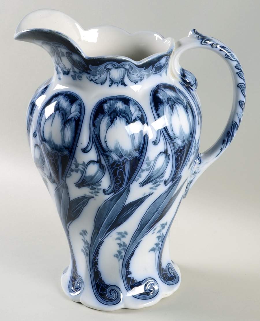 Triumph Blue 148 Oz Pitcher (For Bowl Set) by John Maddock & Sons-1