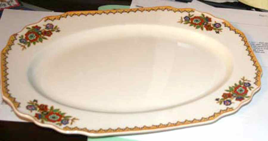 MYO118 12" Oval Serving Platter by Myott Staffordshire-1