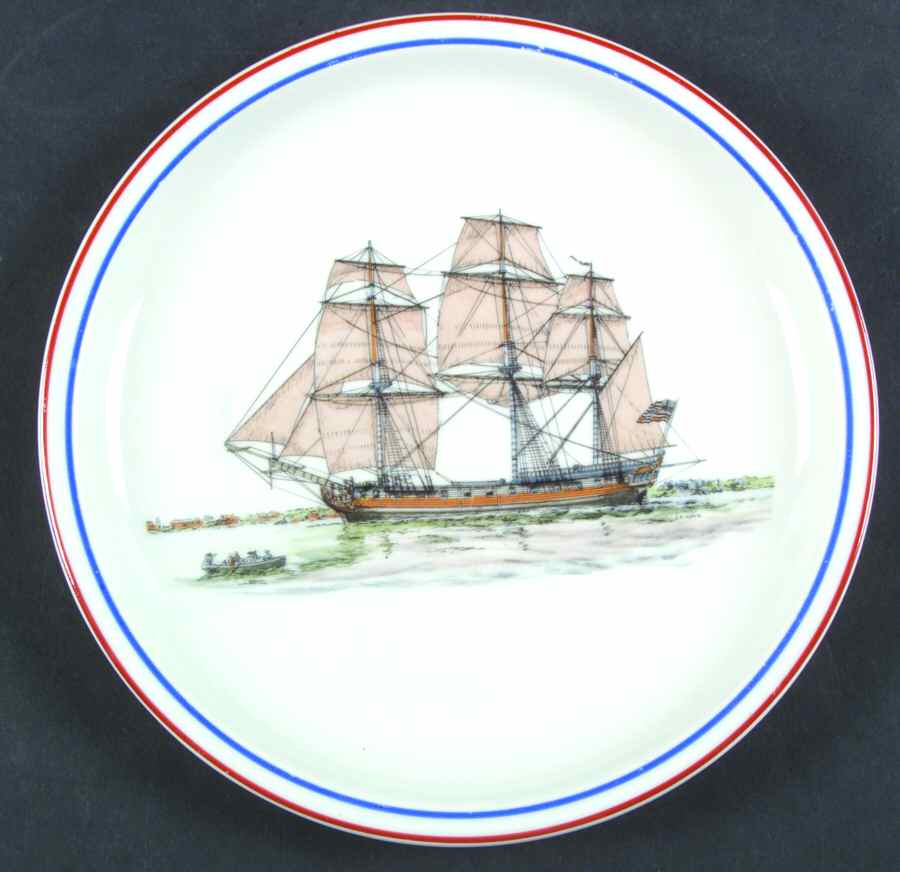 Our Maritime Heritage Land Salad/Dessert Plate by Mottahedeh-1