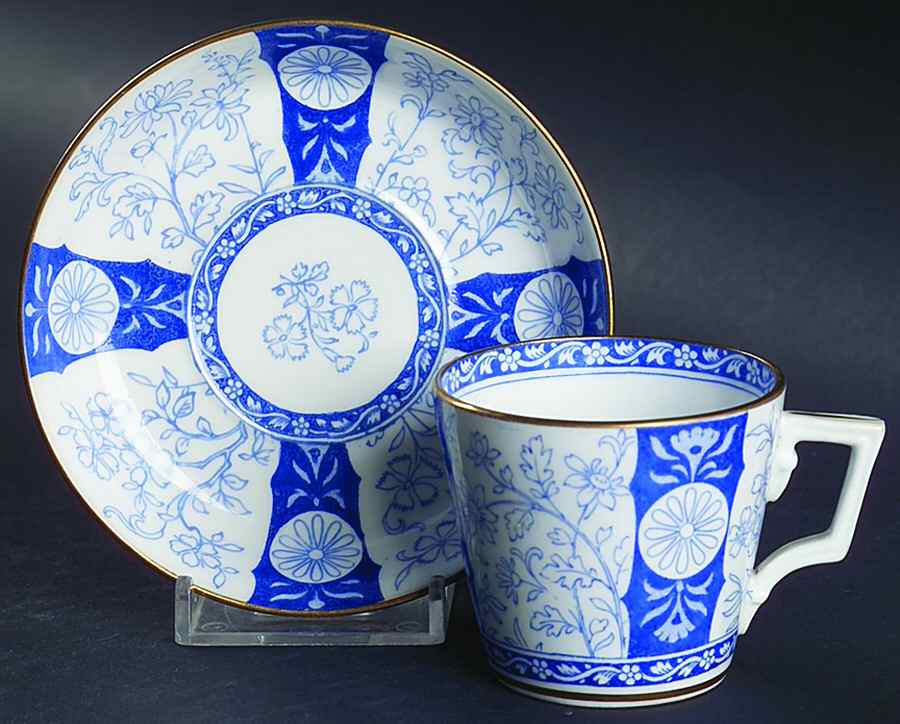 G4981 Flat Demitasse Cup & Saucer Set by Minton-1