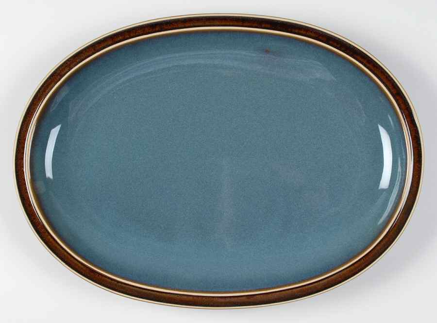 Blue Finn 13" Oval Serving Platter by Mikasa-1
