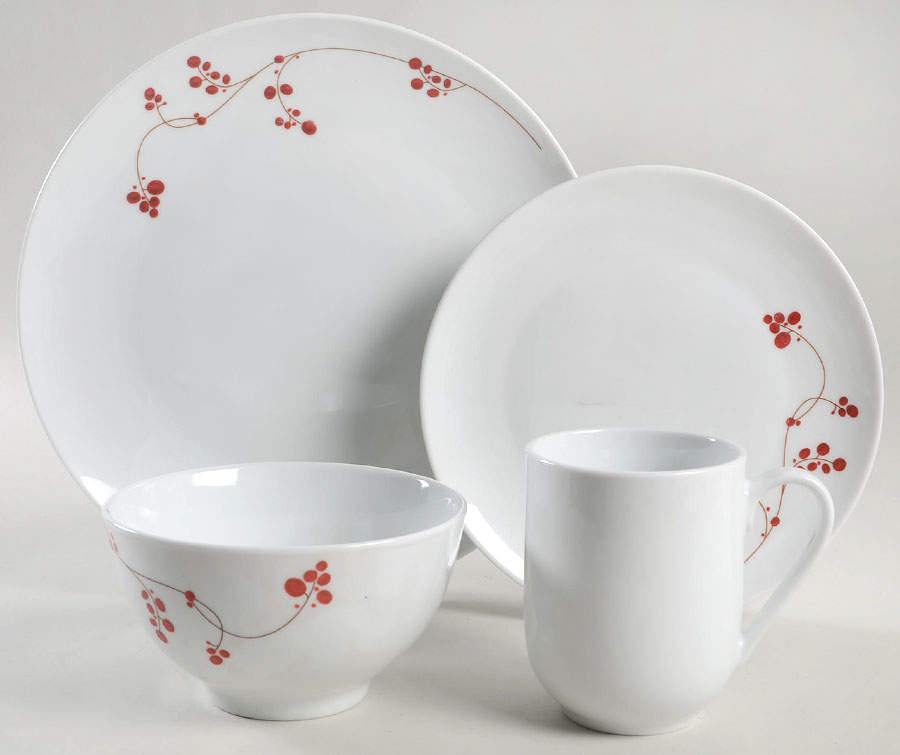 Red Berries 4 Piece Place Setting by Mikasa-1
