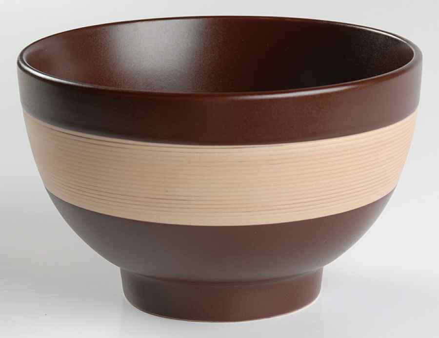 Bamboo Brown Soup/Cereal Bowl by Mikasa-1